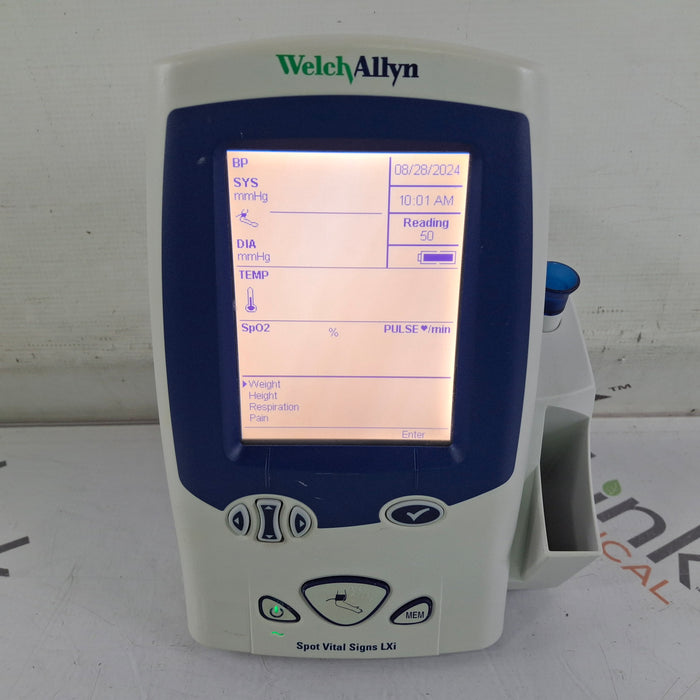 Welch Allyn Spot LXi - NIBP, SureTemp Plus, Nellcor SpO2 Vital Signs Monitor