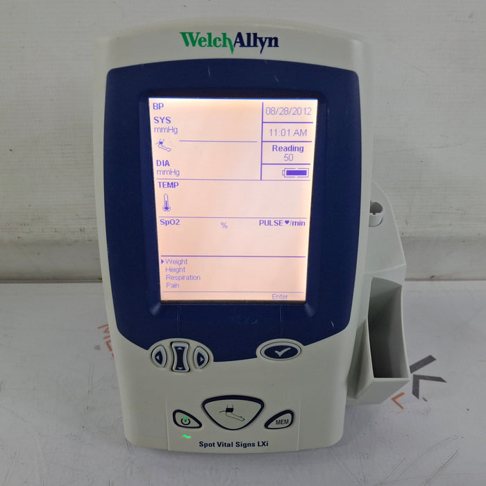 Welch Allyn Spot LXi - NIBP, SureTemp Plus, Nellcor SpO2 Vital Signs Monitor