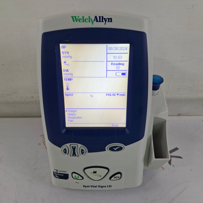 Welch Allyn Spot LXi - NIBP, SureTemp Plus, Nellcor SpO2 Vital Signs Monitor