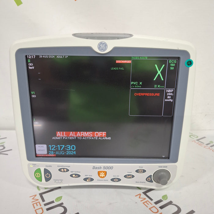 GE Healthcare Dash 5000 - GE/Nellcor SpO2 Patient Monitor