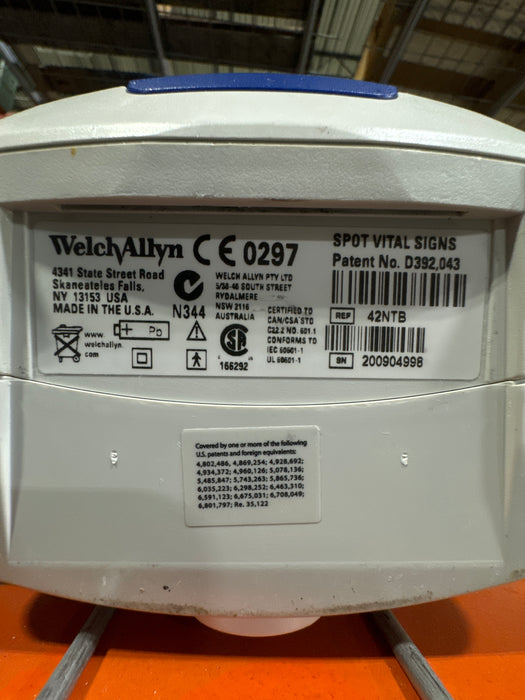 Welch Allyn Spot 420 - NIBP, Temp, Nellcor SpO2 Vital Signs Monitor