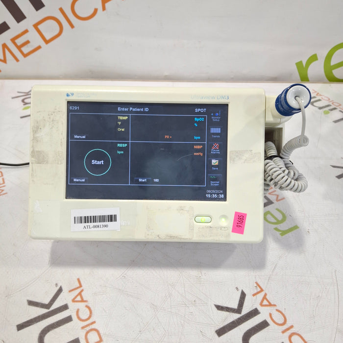 Spacelabs Healthcare Ultraview DM3 Vital Signs Monitor