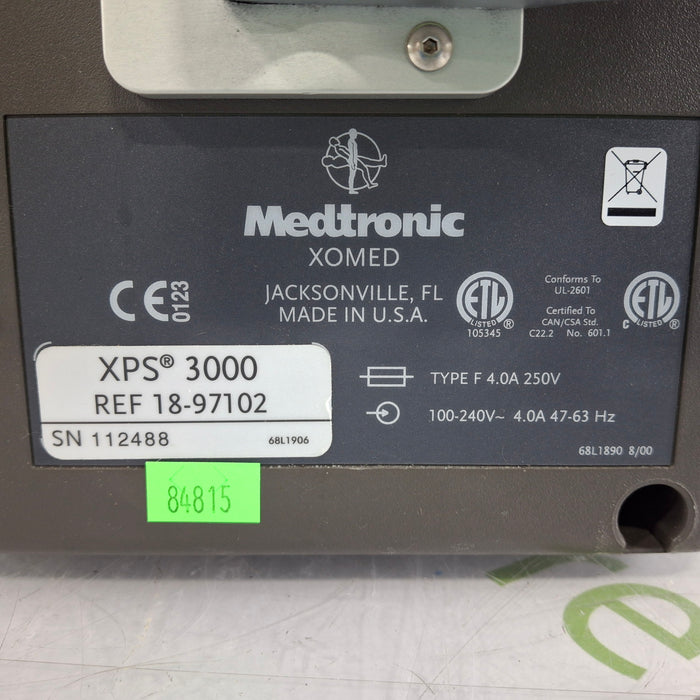 Medtronic XOMED XPS 3000 Shaver Console