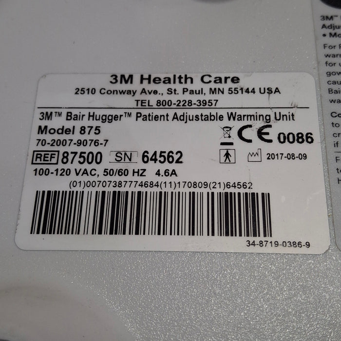 3M Bair Hugger 875 Patient Warmer