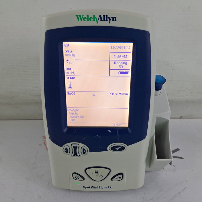 Welch Allyn Spot LXi - NIBP, SureTemp Plus, Nellcor SpO2 Vital Signs Monitor