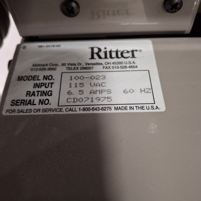 Ritter 100 Exam Table