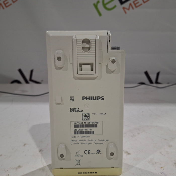 Philips M3001A-A01C06 Fast SpO2, NIBP, ECG, Temp, IBP MMS Module