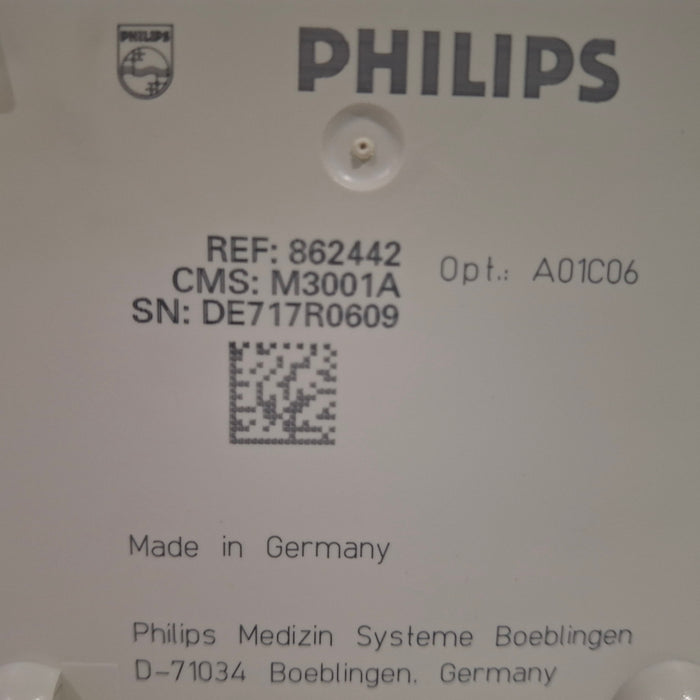 Philips M3001A-A01C06 Fast SpO2, NIBP, ECG, Temp, IBP MMS Module