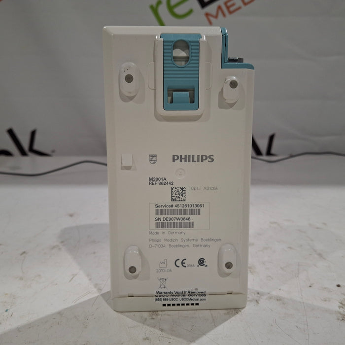 Philips M3001A-A01C06 Fast SpO2, NIBP, ECG, Temp, IBP MMS Module