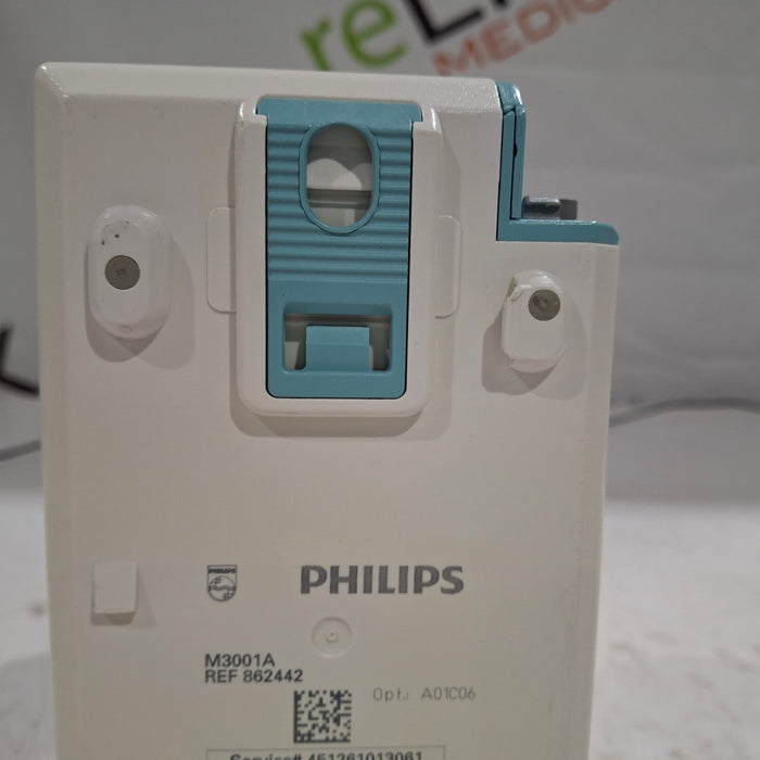 Philips M3001A-A01C06 Fast SpO2, NIBP, ECG, Temp, IBP MMS Module