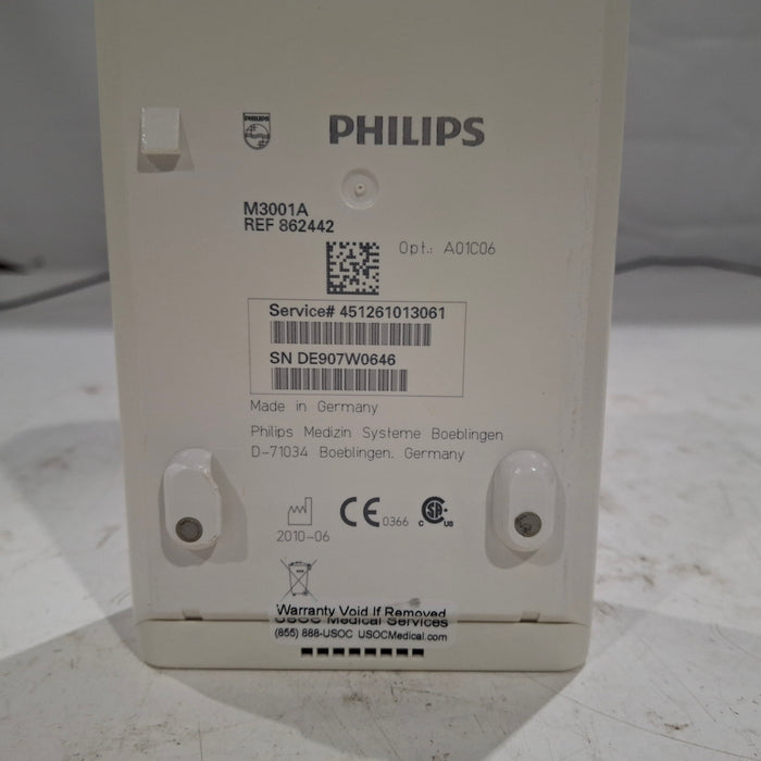 Philips M3001A-A01C06 Fast SpO2, NIBP, ECG, Temp, IBP MMS Module