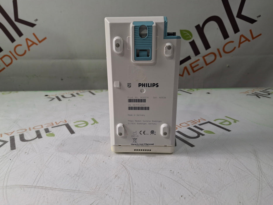 Philips M3001A-A01C06 Fast SpO2, NIBP, ECG, Temp, IBP MMS Module