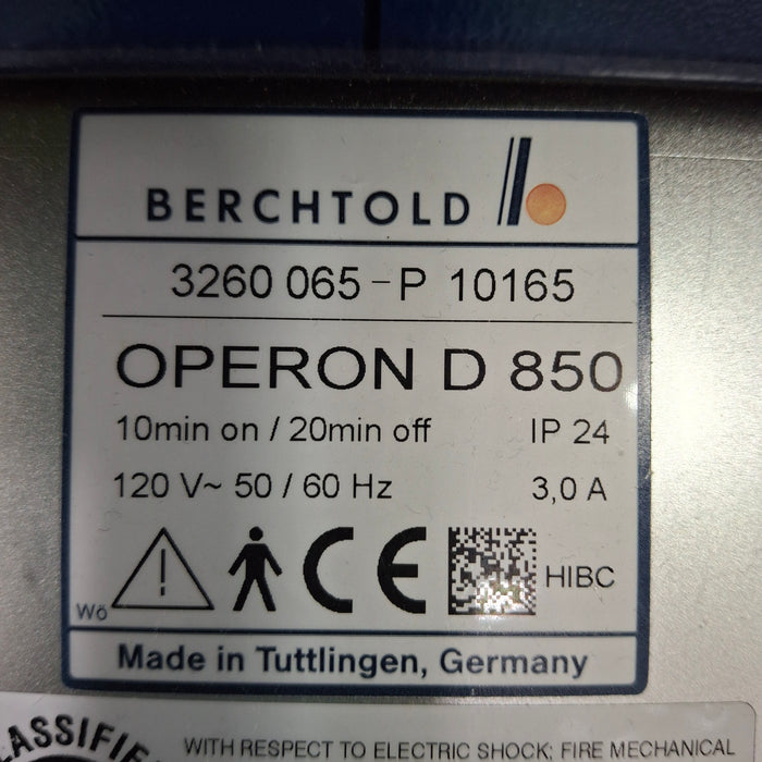 Berchtold Operon D 850 Surgical Table