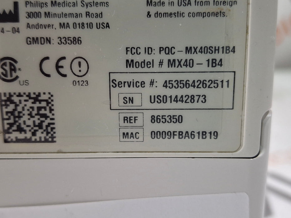 Philips MX40 1.4 ECG/SPO2 865350 Telemetry Transmitter