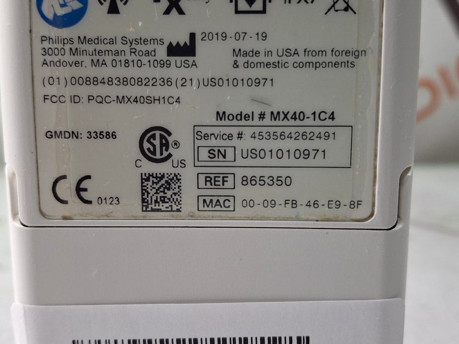 Philips MX40 1.4 ECG 865350 Telemetry Transmitter