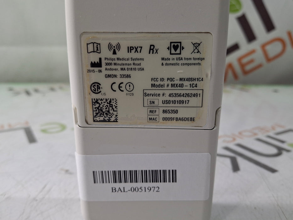 Philips MX40 1.4 ECG 865350 Telemetry Transmitter