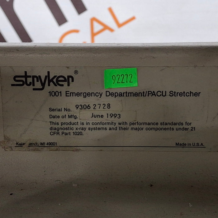 Stryker 1001 ED/PACU Stretcher