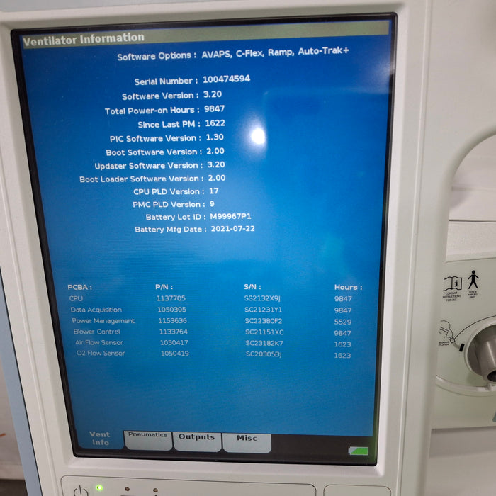 Respironics V60 Plus Ventilator