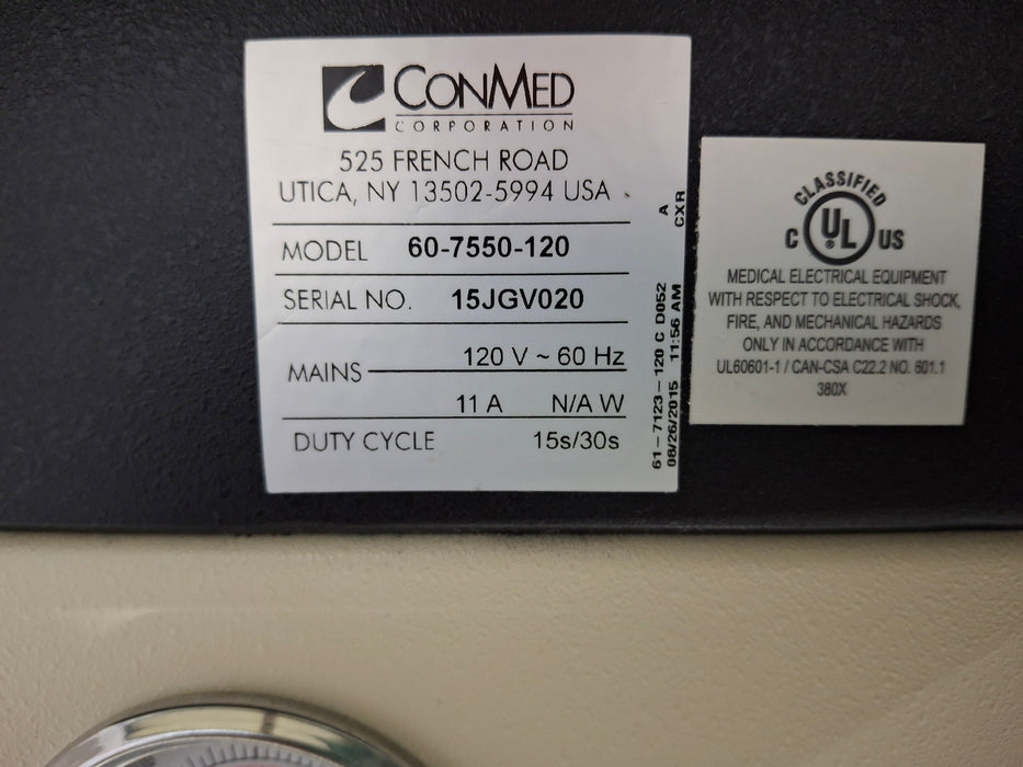 ConMed 7550 Electrosurgical Generator