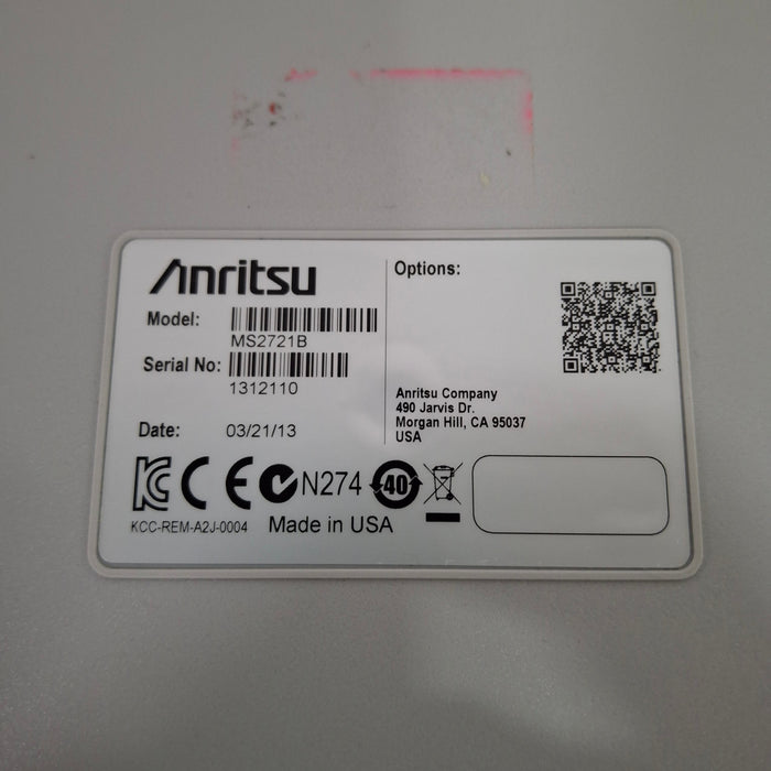 Anritsu MS2721B Spectrum Analyzer