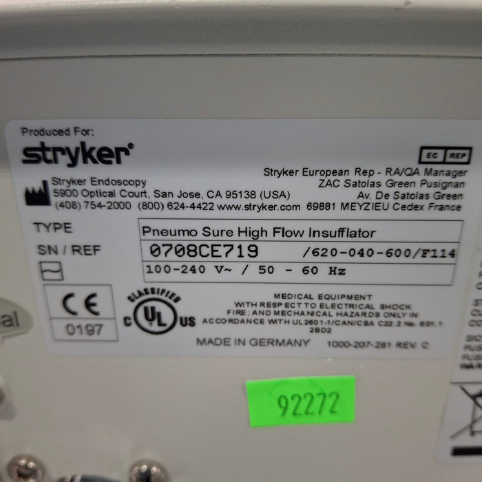 Stryker 45L Pneumo Sure XL Insufflator