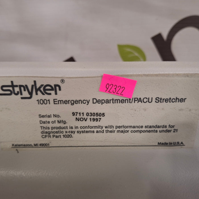 Stryker 1001 ED/PACU Stretcher