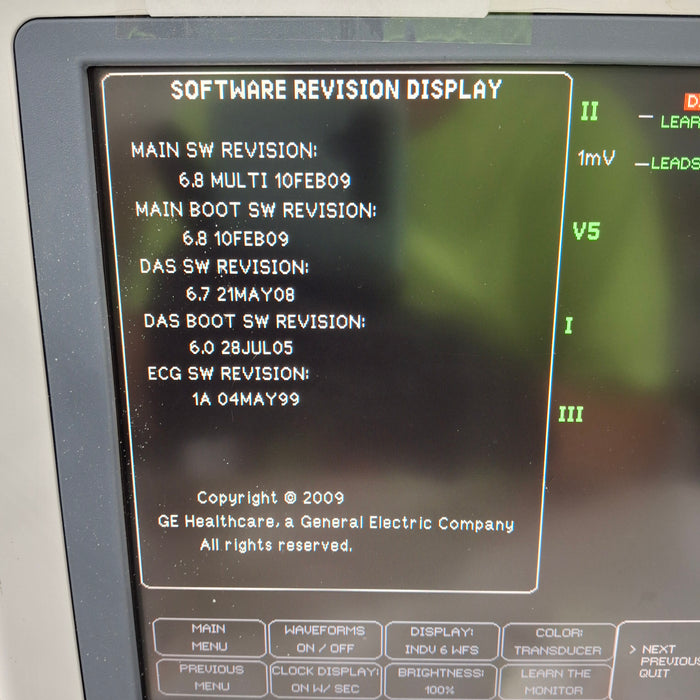 GE Healthcare Dash 4000 - GE/Nellcor SpO2 Patient Monitor