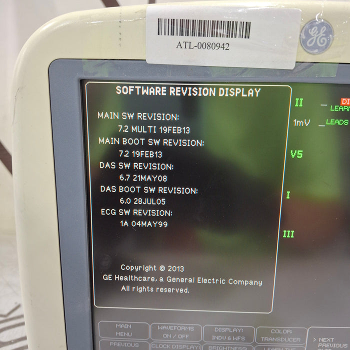 GE Healthcare Dash 4000 - GE/Nellcor SpO2 Patient Monitor