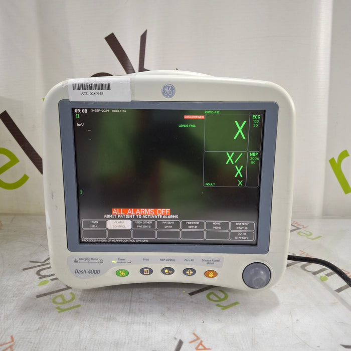 GE Healthcare Dash 4000 - GE/Nellcor SpO2 Patient Monitor