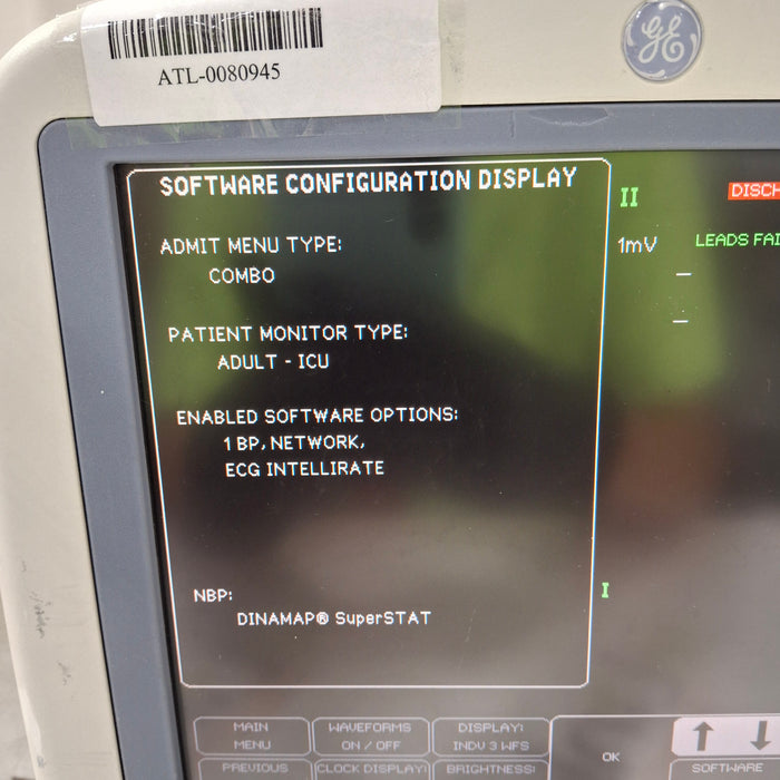 GE Healthcare Dash 4000 - GE/Nellcor SpO2 Patient Monitor