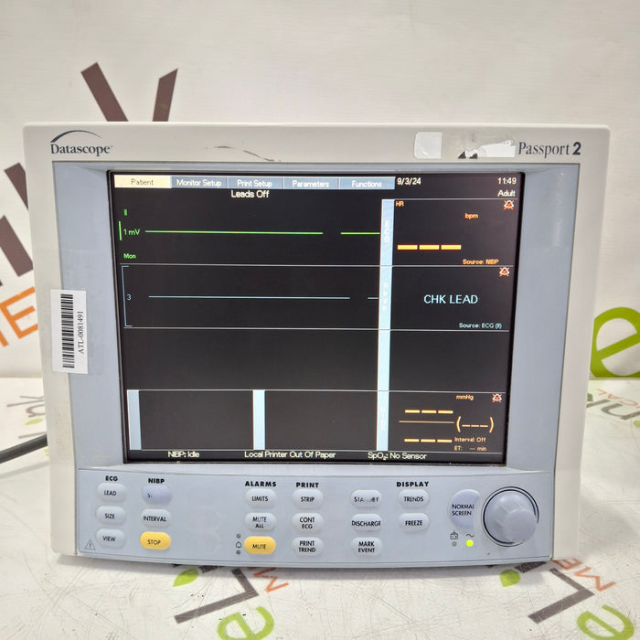 Datascope Passport 2 Patient Monitor