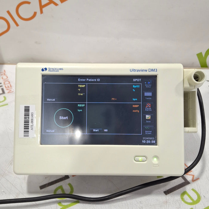 Spacelabs Healthcare Ultraview DM3 Vital Signs Monitor