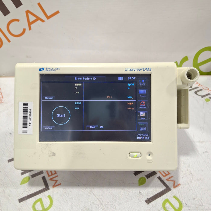 Spacelabs Healthcare Ultraview DM3 Vital Signs Monitor