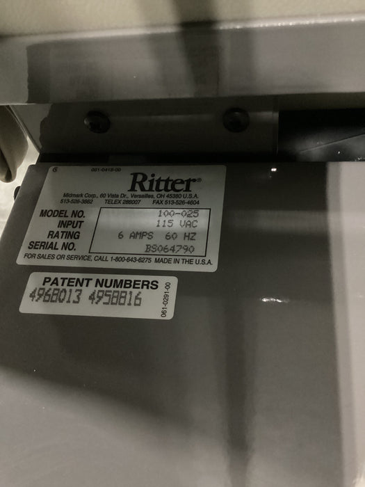 Ritter 100 Exam Table