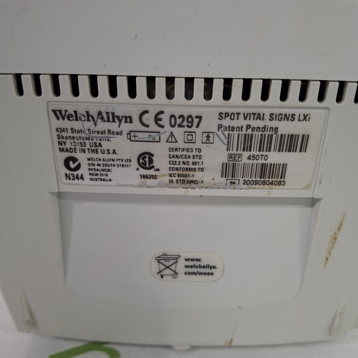 Welch Allyn Spot LXi - NIBP, SureTemp Plus Vital Signs Monitor