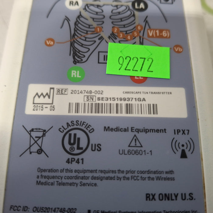 GE Healthcare Carescape T14 Telemetry Transmitter