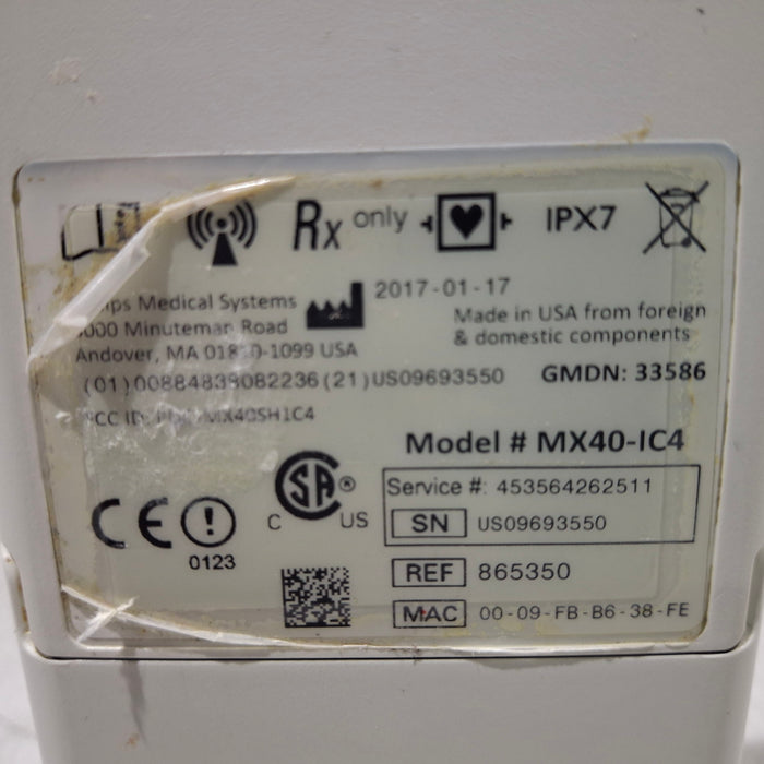 Philips MX40 1.4 ECG/SPO2 865350 Telemetry Transmitter