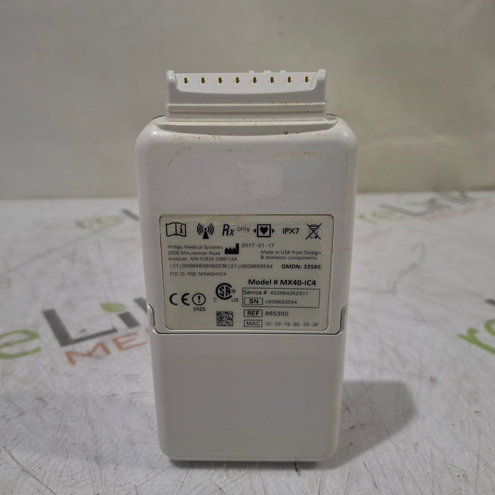 Philips MX40 1.4 ECG/SPO2 865350 Telemetry Transmitter