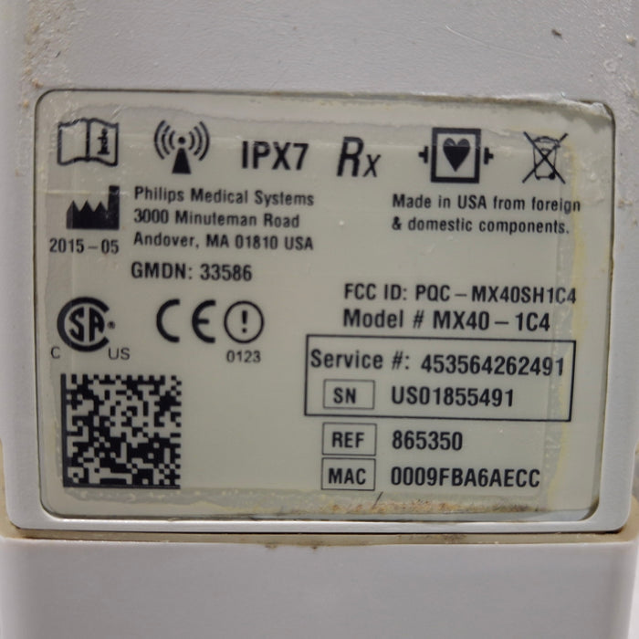 Philips MX40 1.4 ECG 865350 Telemetry Transmitter