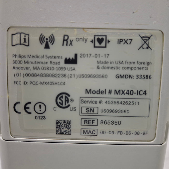 Philips MX40 1.4 ECG/SPO2 865350 Telemetry Transmitter