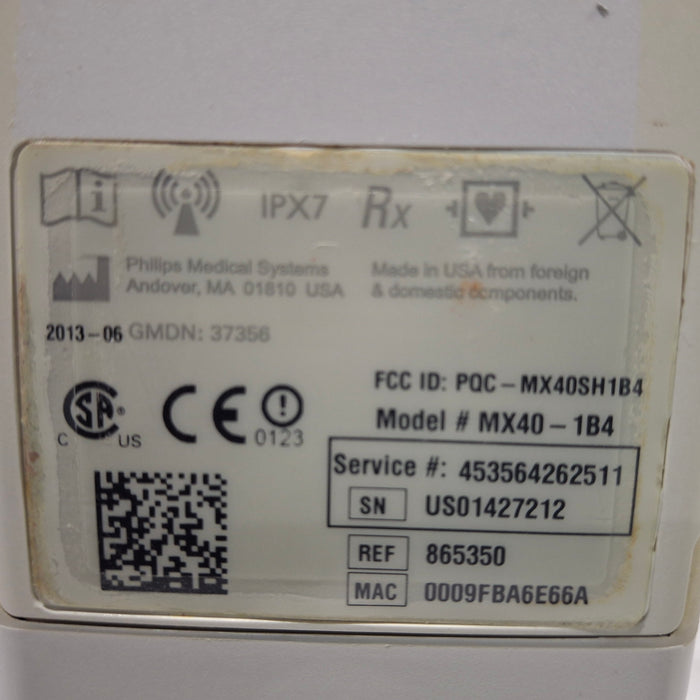 Philips MX40 1.4 ECG/SPO2 865350 Telemetry Transmitter