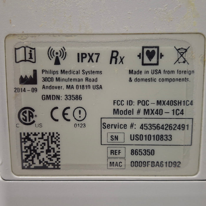 Philips MX40 1.4 ECG 865350 Telemetry Transmitter