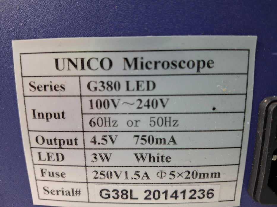 Unico G380 Binocular Microscope