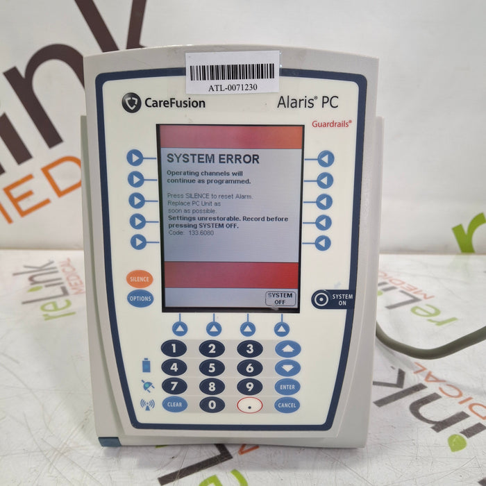 CareFusion Alaris 8015 Small Screen POC Infusion Pump