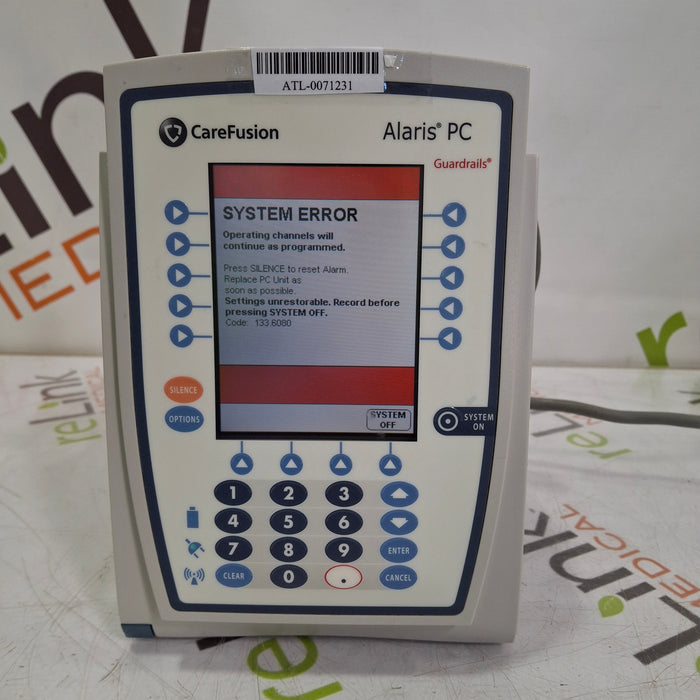 CareFusion Alaris 8015 Small Screen POC Infusion Pump