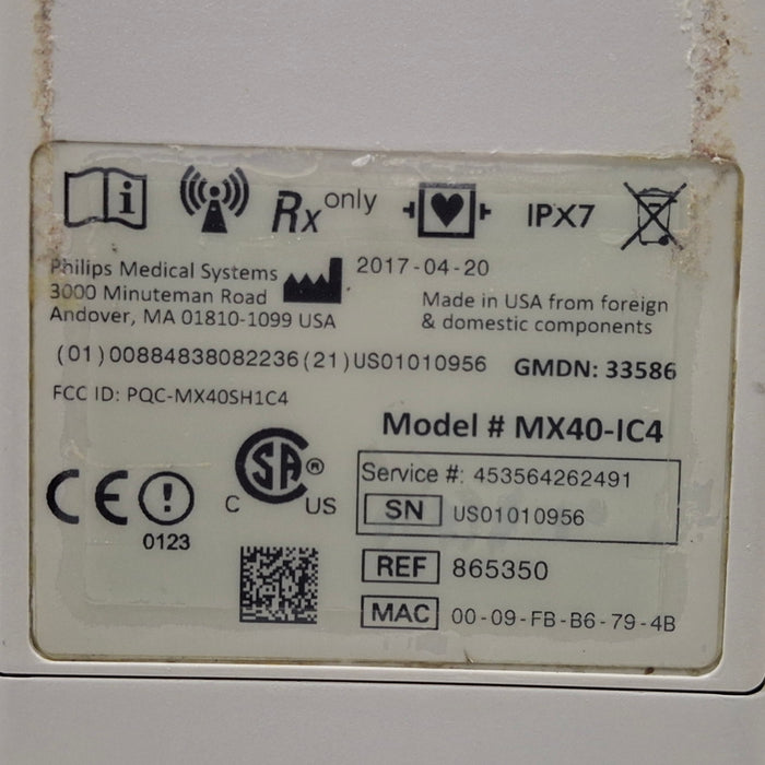 Philips MX40 1.4 ECG 865350 Telemetry Transmitter