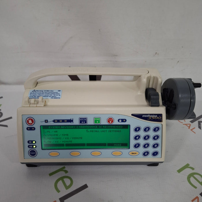 Smiths Medical Medfusion 3500 Syringe Infusion Pump