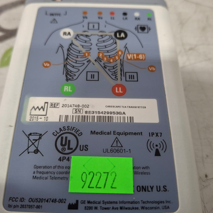 GE Healthcare Carescape T14 Telemetry Transmitter