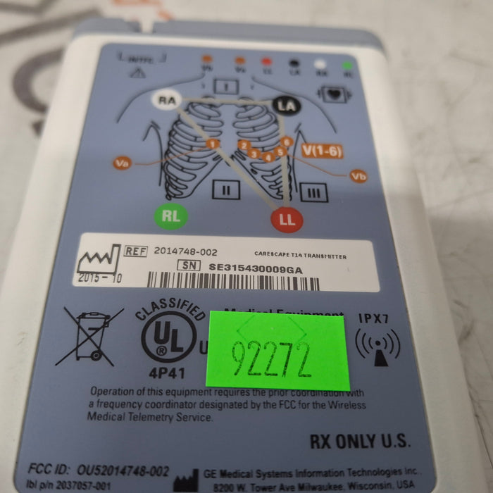 GE Healthcare Carescape T14 Telemetry Transmitter