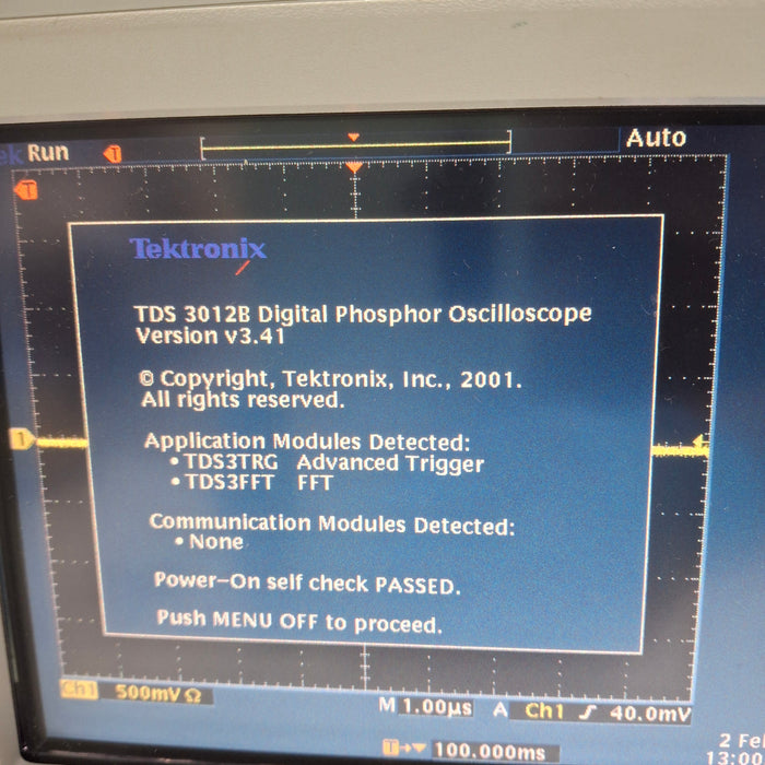 Tektronix TDS 3012B Digital Phosphor Oscilloscope